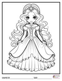 Princess Coloring Pages 15 - Colored By