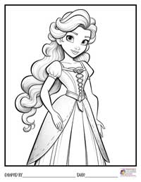 Princess Coloring Pages 17 - Colored By