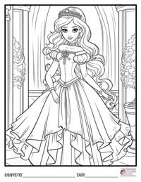 Princess Coloring Pages 18 - Colored By