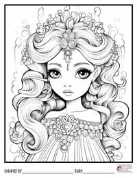 Princess Coloring Pages 19 - Colored By