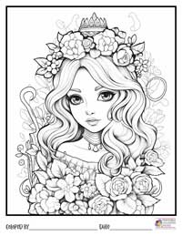 Princess Coloring Pages 3 - Colored By
