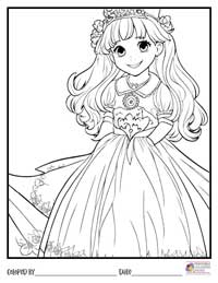 Princess Coloring Pages 7 - Colored By