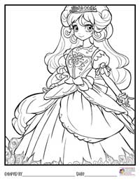 Princess Coloring Pages 8 - Colored By