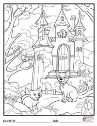 Puppy Coloring Pages 10 - Colored By