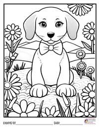 Puppy Coloring Pages 11 - Colored By