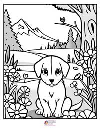Puppy Coloring Pages 12B