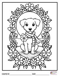 Puppy Coloring Pages 13 - Colored By