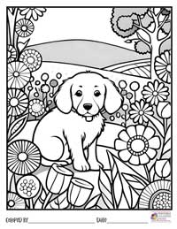 Puppy Coloring Pages 14 - Colored By