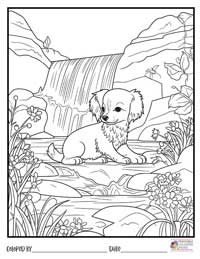 Puppy Coloring Pages 6 - Colored By