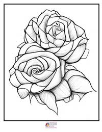 Rose Coloring Pages 10B