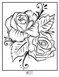 Rose Coloring Pages 12B