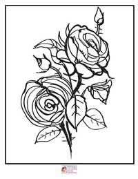 Rose Coloring Pages 15B