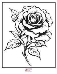 Rose Coloring Pages 2B