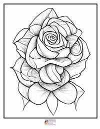 Rose Coloring Pages 7B