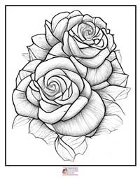 Rose Coloring Pages 8B