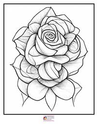 Rose Coloring Pages 9B