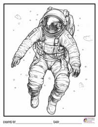 Space Coloring Pages 12 - Colored By