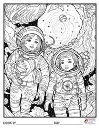 Space Coloring Pages 13 - Colored By