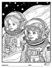 Space Coloring Pages 14 - Colored By