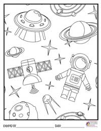 Space Coloring Pages 16 - Colored By