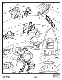 Space Coloring Pages 18 - Colored By
