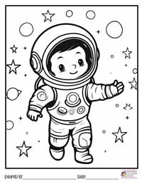 Space Coloring Pages 2 - Colored By