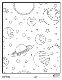Space Coloring Pages 20 - Colored By