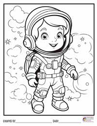Space Coloring Pages 3 - Colored By