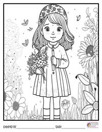 Spring Coloring Pages 1 - Colored By