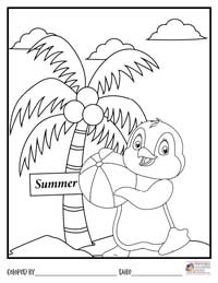 Summer Coloring Pages 11 - Colored By