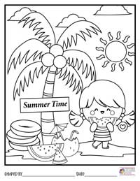 Summer Coloring Pages 12 - Colored By