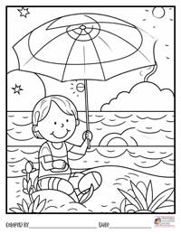 Summer Coloring Pages 2 - Colored By