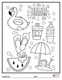 Summer Coloring Pages 20 - Colored By