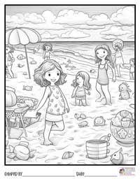 Summer Coloring Pages 9 - Colored By