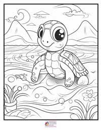 Turtle Coloring Pages 12B