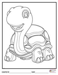 Turtle Coloring Pages 16 - Colored By
