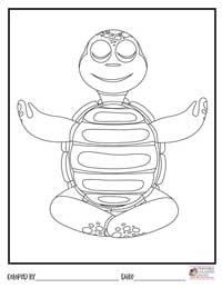 Turtle Coloring Pages 17 - Colored By