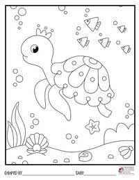 Turtle Coloring Pages 5 - Colored By