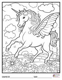 Unicorn Coloring Pages 20 - Colored By