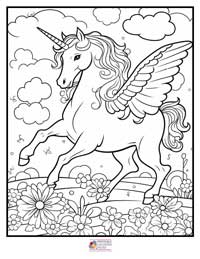 Unicorn Coloring Pages 10B