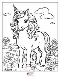 Unicorn Coloring Pages 2B
