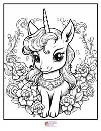 Unicorn Coloring Pages 5B