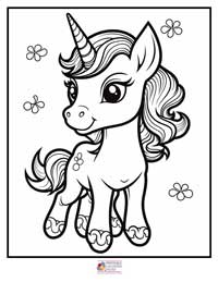 Unicorn Coloring Pages 7B