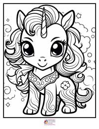 Unicorn Coloring Pages 9B