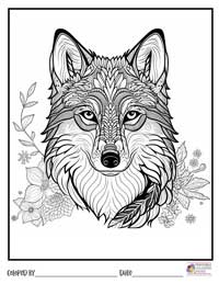 Wolves Coloring Pages 1 - Colored By