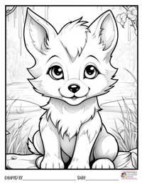 Wolves Coloring Pages 10 - Colored By