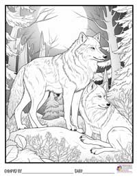 Wolves Coloring Pages 11 - Colored By