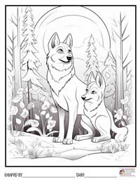 Wolves Coloring Pages 12 - Colored By