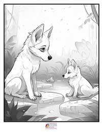 Wolves Coloring Pages 13B