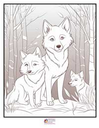 Wolves Coloring Pages 14B
